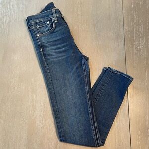Rag & bone premium denim. Womens High rise skinny modele in size 26